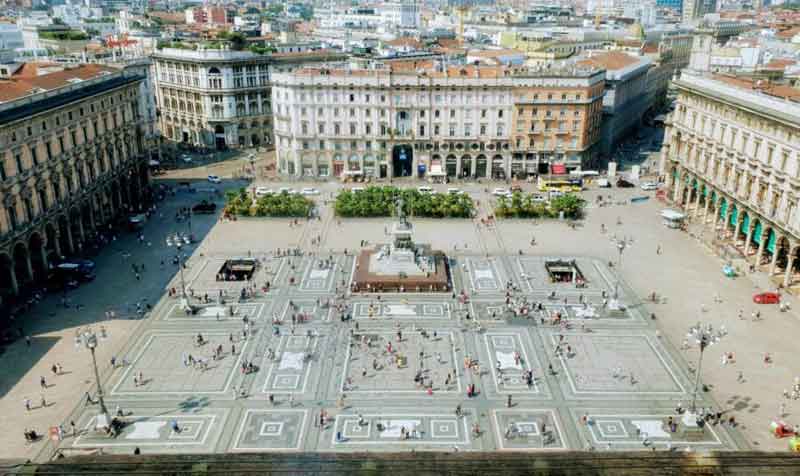 La piazza il foro